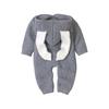 Newborn Infant  Boy Winter Warm Coat Knit Outwear Hooded Jumpsuit
