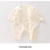 Pure Cotton Butterfly Baby Romper - Warm & Lightweight for Autumn/Winter
