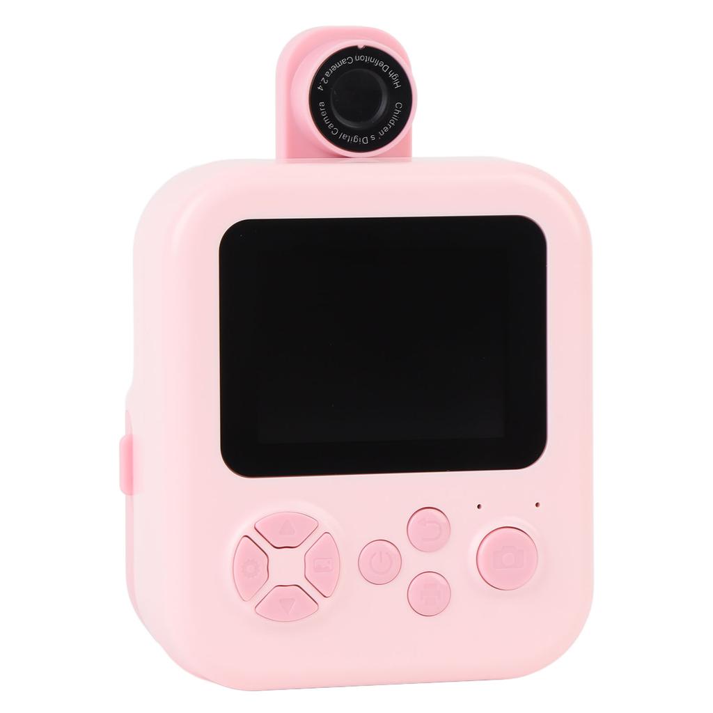 Camera   Print 48MP Photo 1080P Video 2.4 In   Screen Portable Camera 1200mAh Battery Support Music Games Play with 180 Degree Rotating Lens