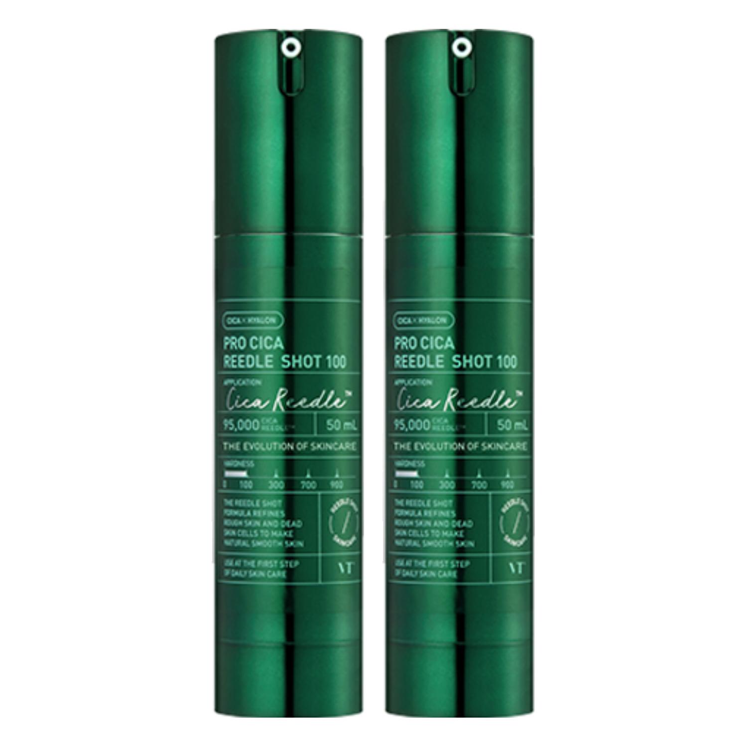 

VT COSMETICS CICA REEDLE 100 Shot Уход за кожей, 7 вариантов (50мл) – Витамин С, Ретинол, Гиалуроновая кислота, Коллаген, Черный трюфель, Корейский Pro Cica (x2)