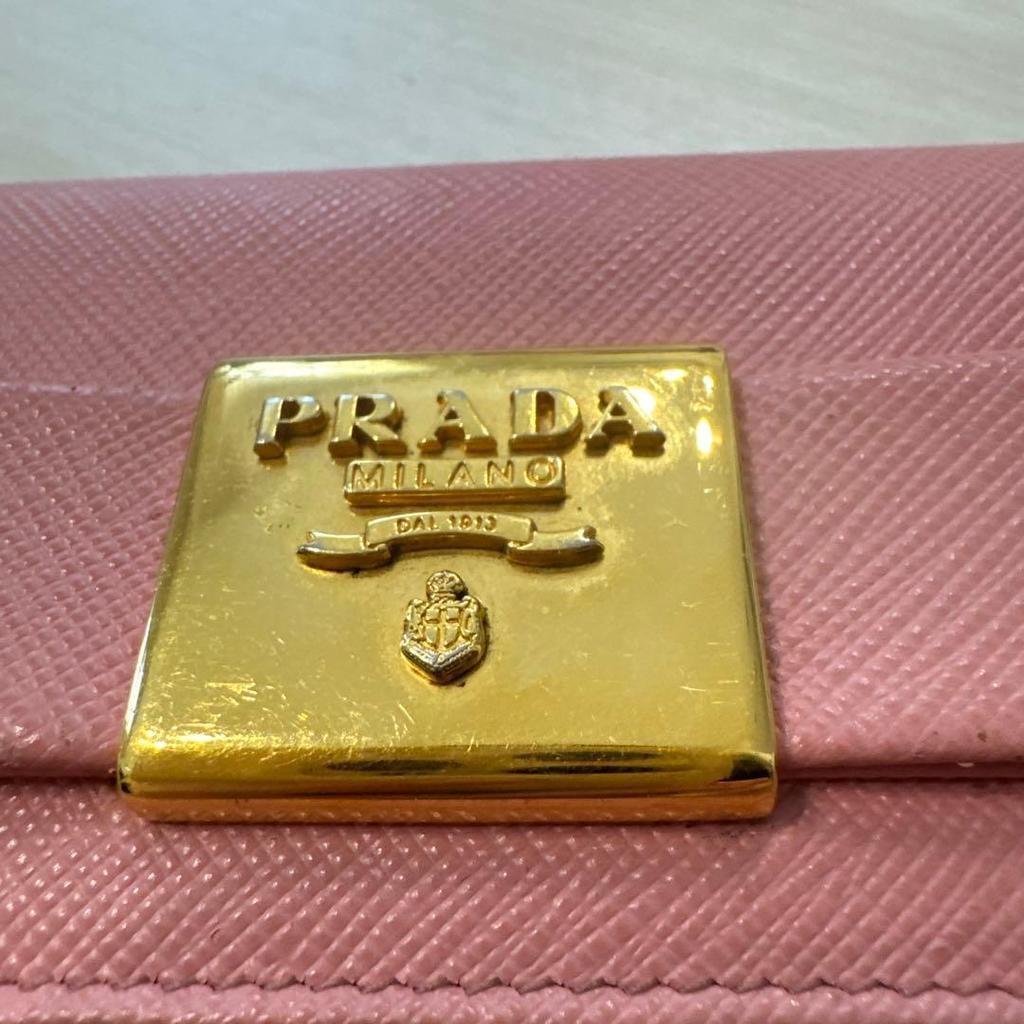 Used Prada Saffiano Leather Card Holder