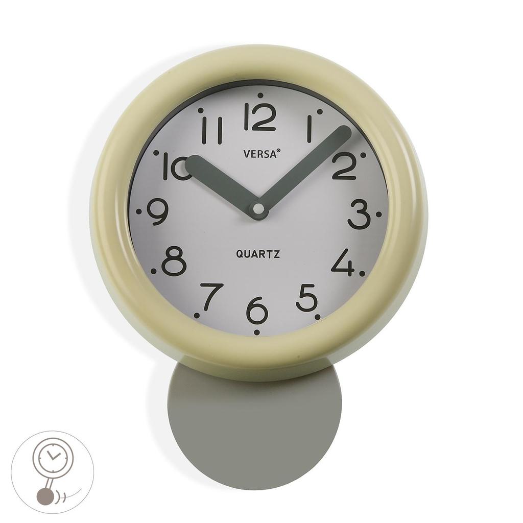 Beige Küchenwanduhr VERSA 18560531