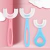 Silicone with Handle Teeth Cleaning Brushes Oral Care Kids Toothbrushes U-Shape Toothbrushes