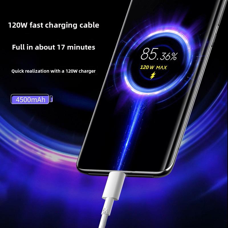 Compatible Gold Label 6A Charging Cable for Xiaomi 14 Pro, Mi 11, 12, 13, and Note 11 Pro