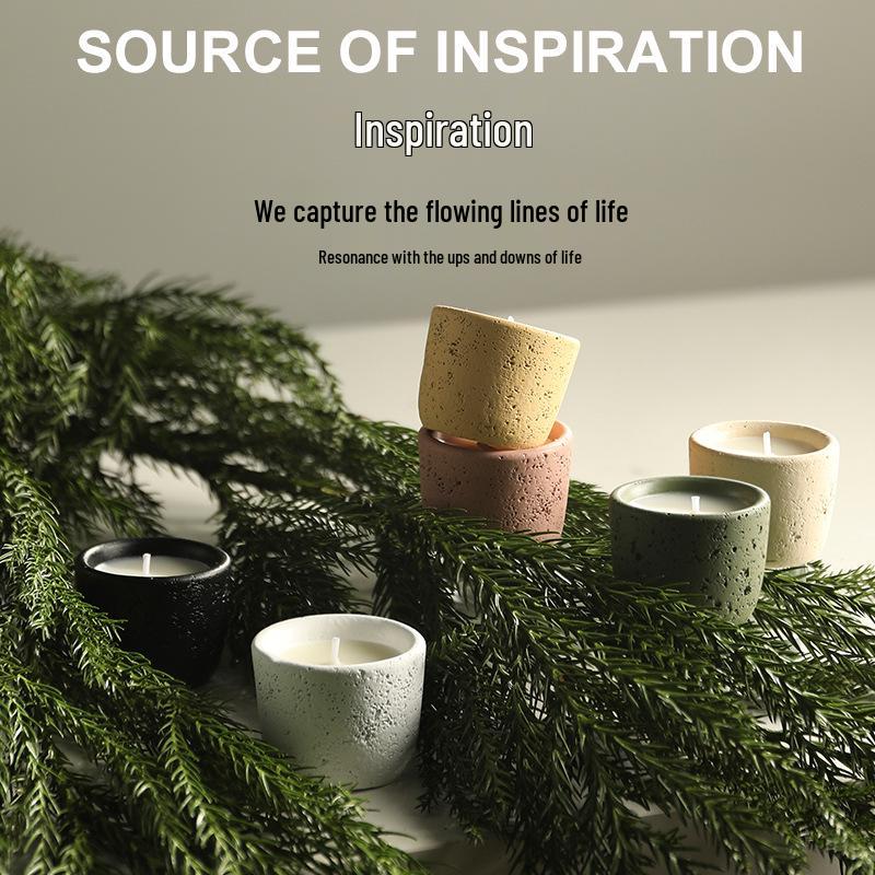 Ya Feng Rock Whisper Scented Candle & Diffuser Gift Set - Long-lasting Essential Oil Fragrance for Home