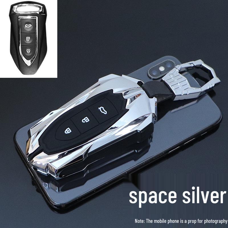 Husă cheie auto Zotye T500: Carcasă Metalică Elegantă pentru Cheie pentru Modelele SR7/SR9/T700/T600 – Unisex