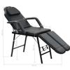 Salon Chairs Portable Facial Treatment Chair Faux Leather 185X78x76 Cm Black