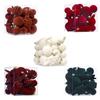 28 Pcs Velvet Christmas Tree Ornaments Set Flocked Balls Star Xmas Tree Hanging Decoration for Holiday Party Decor