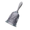 Lunari Hand Bell, Antique Rose Design, Retro Style, Cafe, Shop, Reception, Desk Bell, Chime, Silver (Silver)