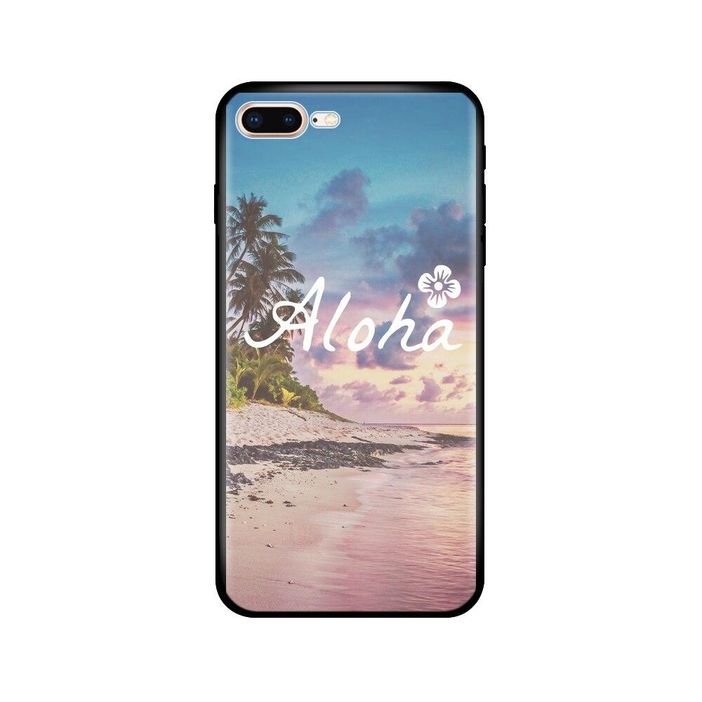 For Iphone 7 8 Case Silicon Soft Tpu Shell Cover For Apple iPhone 7 8 Plus Bag Funda Coque Etui Bumper Paiting Black Tpu Case