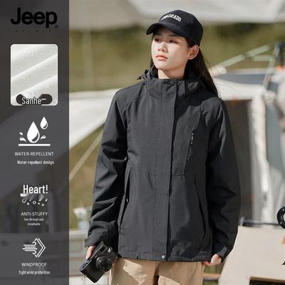 JEEP SPIRIT Unisex 3-in-1 Hooded Outdoor Jacket