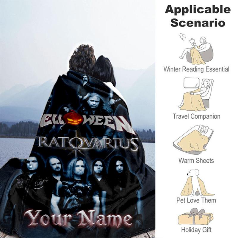 Custom Personalized Blanket Helloween Soft Throw Blanket, Suitable for Family and Friends, Sofa Blanket,Home Decor Christmas gift