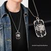 Retro Dragon Plate Necklace: Chinese-Style Titanium Steel Sweater Chain