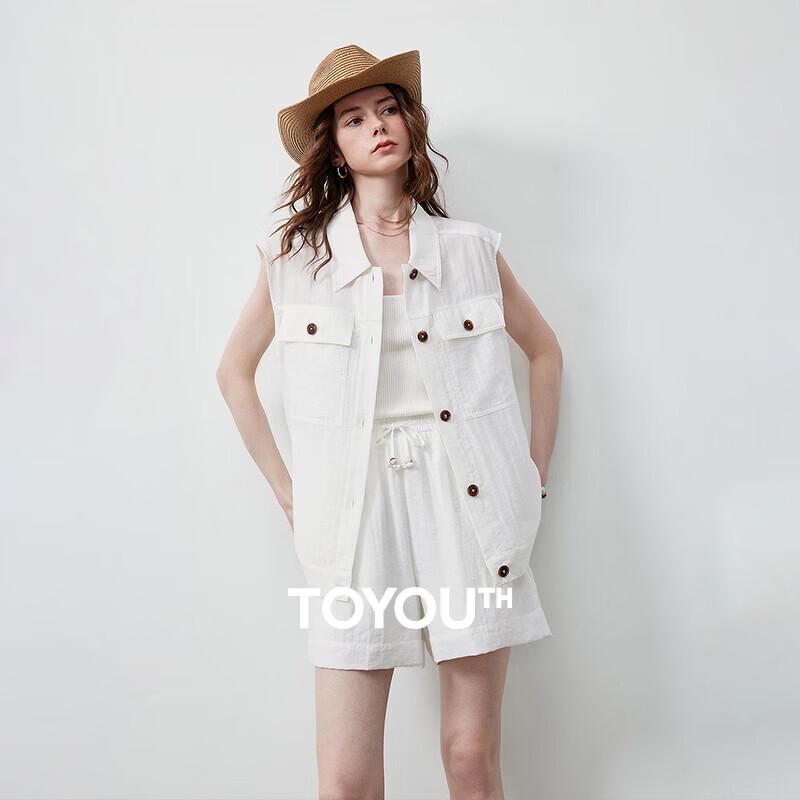 Chuyu Women s Lyocell Linen Blend Sleeveless Set S