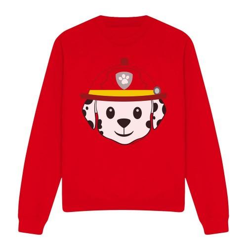 Paw Patrol Unisex Adult Marshall Emoji Sweatshirt