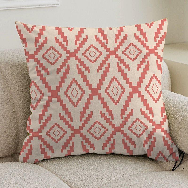 Double-sided bohemian print ethnic pillow cover sofa living room cushion cover geometric pillow square pillowcase