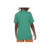 Nike T-Shirt Sportswear Logo Print Round Neck Short Sleeve Kids Tops Green DV2579-314