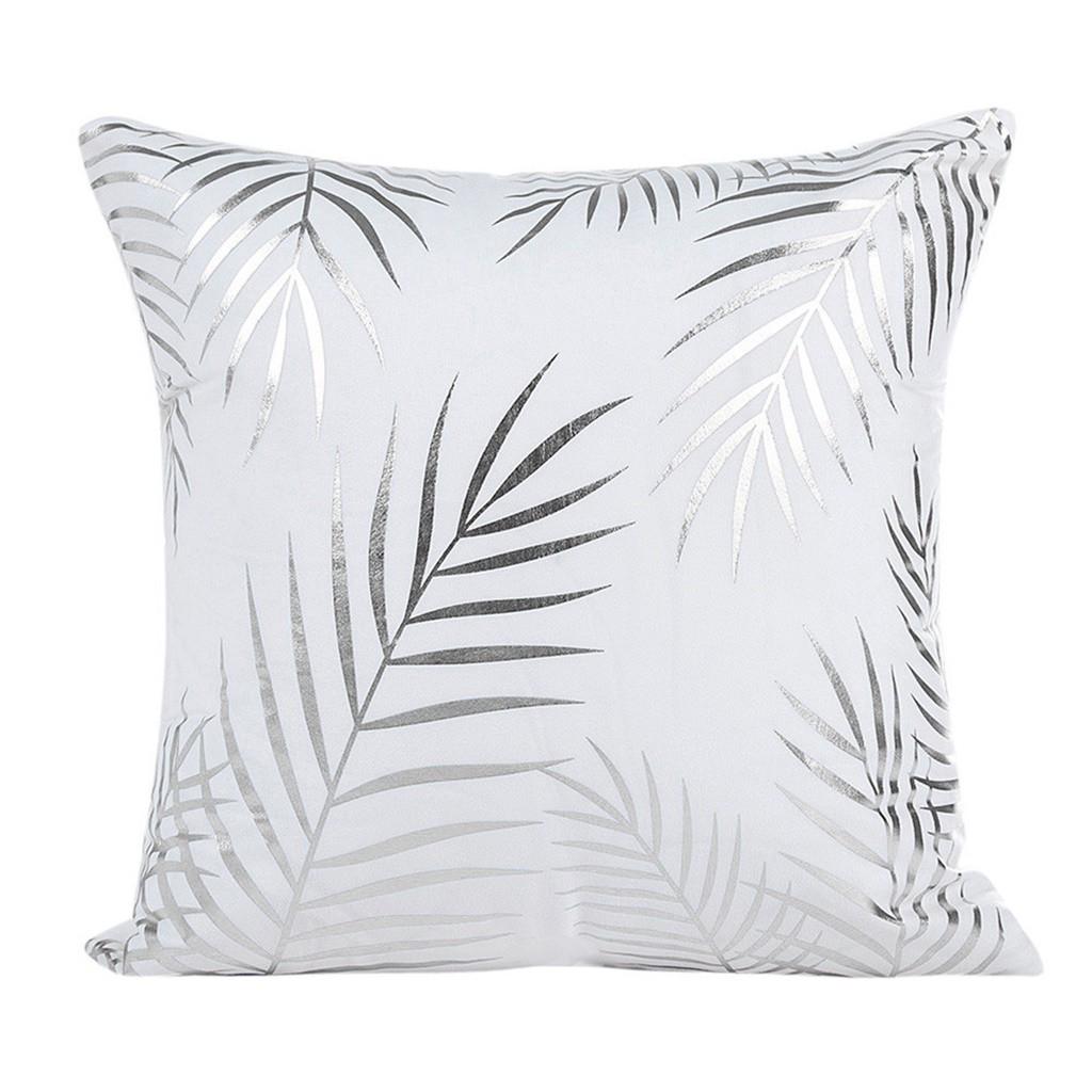 large silver cushion covers