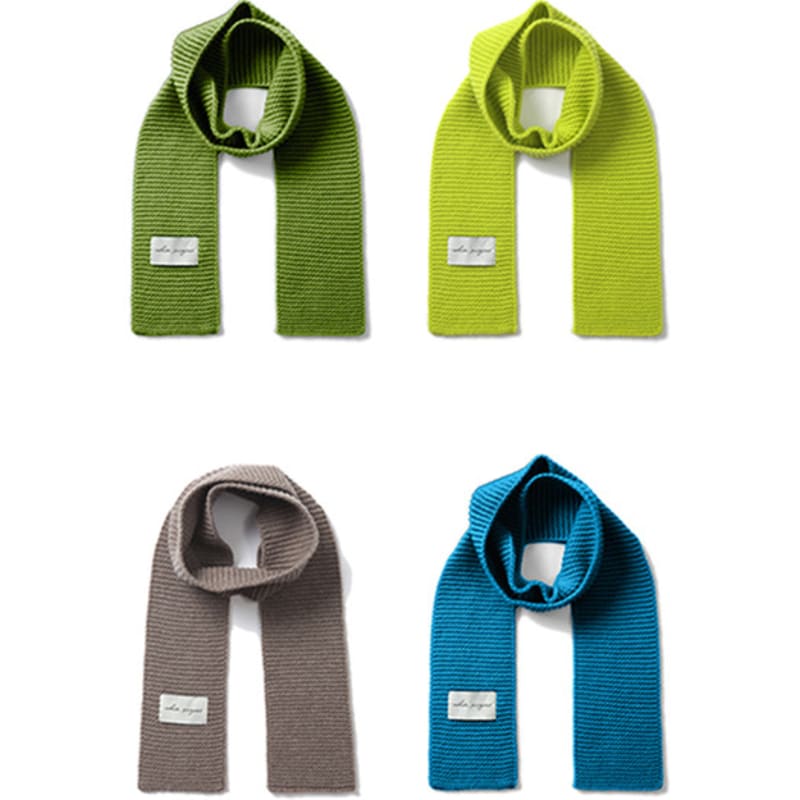 White Project LYRA LAMBS WOOL 100 MUFFLER [4COLOR]