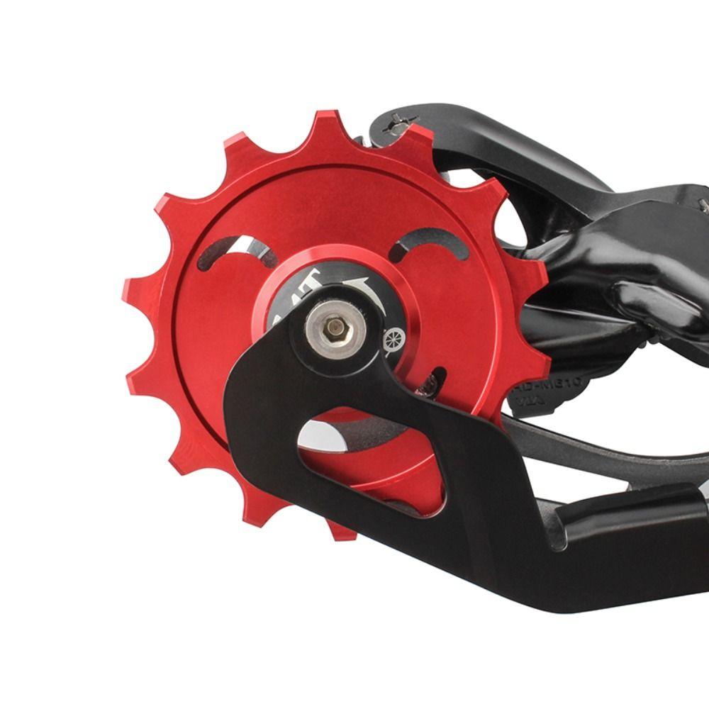 12/14T Bicycle Rear Derailleur Bearing Aluminum Alloy Positive Negative Tooth Bike Rear Derailleur Pully Ultra-quiet Durable