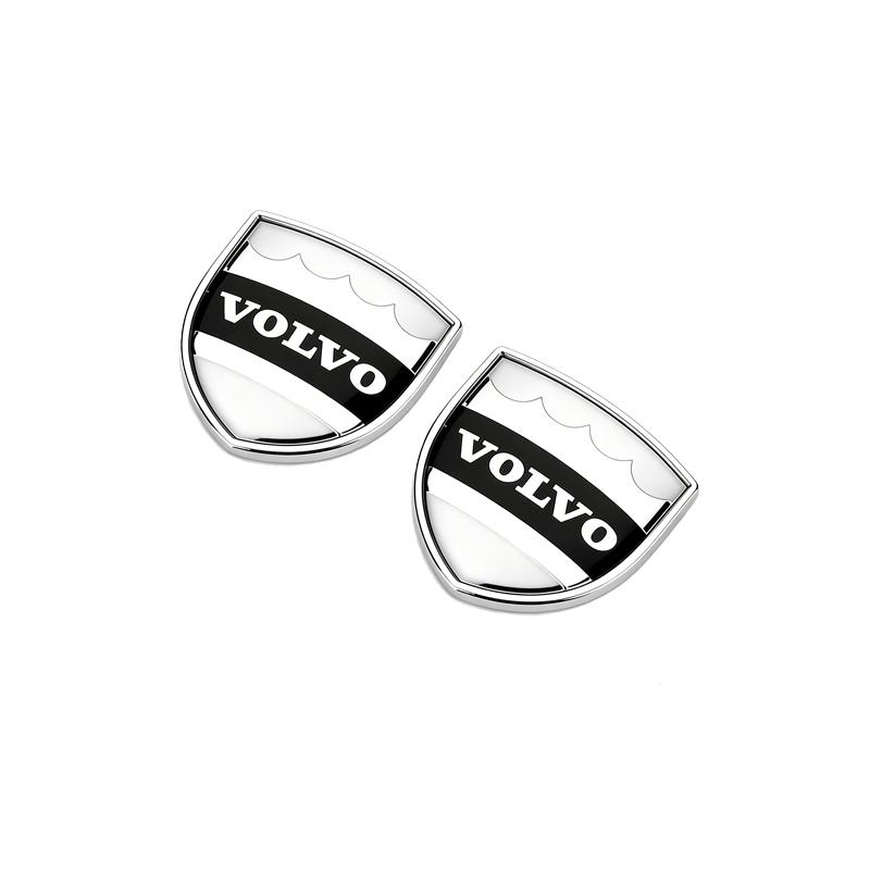 2PCS 3D Stereo Moose Logo Shield Badge Car Body Trunk Sticker for Volvo V50 S60 XC60 S40 XC40 XC90 V60 S80 S90 V90 V70 V40 S70