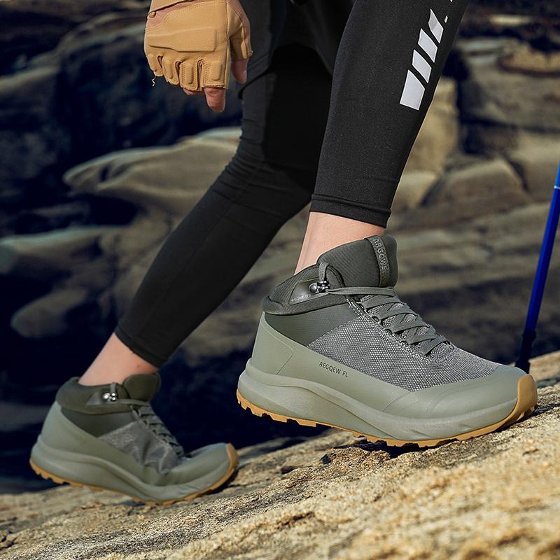 Fashion 2025 New Arrival Male Basic Boots Breathable Mens Outdoor Sneakers Leather Men's Hiking Boots Stylish Men Casual Low Top Shoes