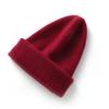 Real Cashmere Winter Hat for Women Cashmere Knitted Hat Fashion Warm Soft Beanie Hats Solid Adult Cover Head Cap