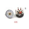 10 Pcs Straight Angle Radio Potentiometer RV12MM B503 B50K Power Amplifier Volume Potentiometer With Switch