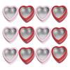 ABWR-12Pack Metal Tins With Lid Valentine's Day Candle Tins For Making Candles 2Oz Candle Tins With Lids