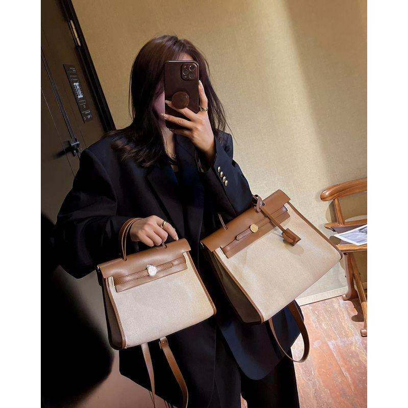 

Кошка Семь Человек Фэнси Холщовая Рабочая Одежда Сумка Келли Shallow Brown small size