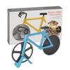 Stainless Steel Bicycle Pizza Cutter Bike Dual Slicer Chopper Home Kitchen