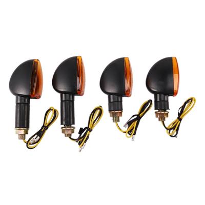 Universal 12V Motorcycle Turn Signal Indicator Light Front Back Flashing Halogen Light Blinker Flash Bike Lamp For Honda Suzuk
