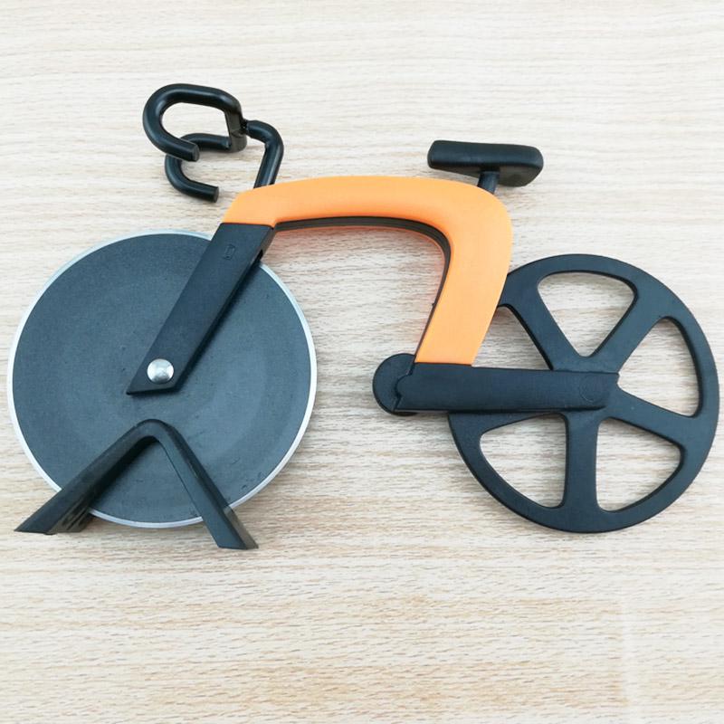 Bicycle Pizza Cutter Wheel Stainless Steel Plastic Bike Roller Pizza Chopper Slicer Kitchen Gadget