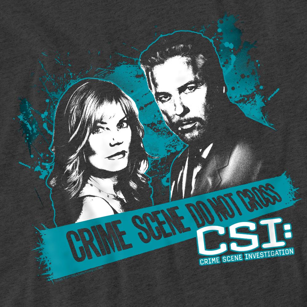 CSI Unisex Adult Cross the Line T-Shirt