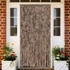 VidaXL Fly Curtain Beige and Dark Brown 100x230 Cm Chenille 377324