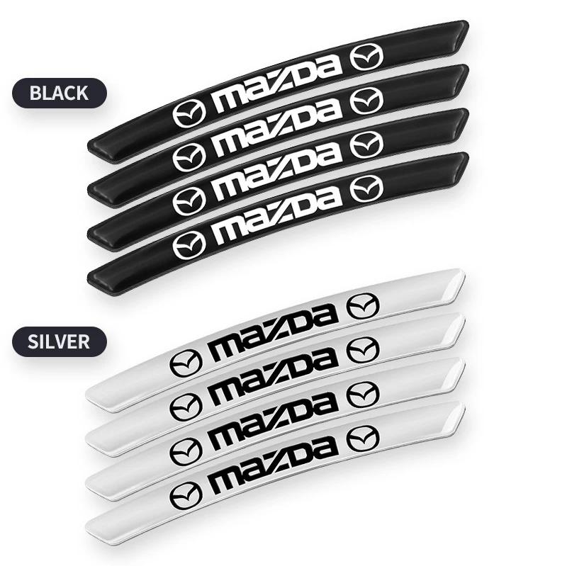 4 buc Insigne Auto din Aluminiu Autocolante Butuc Roată Decal Decorativ Jante Auto Pentru Mazda Speed 3 5 6 BK CX-3 CX-5 CX7 CX-7 Demio Axela MS