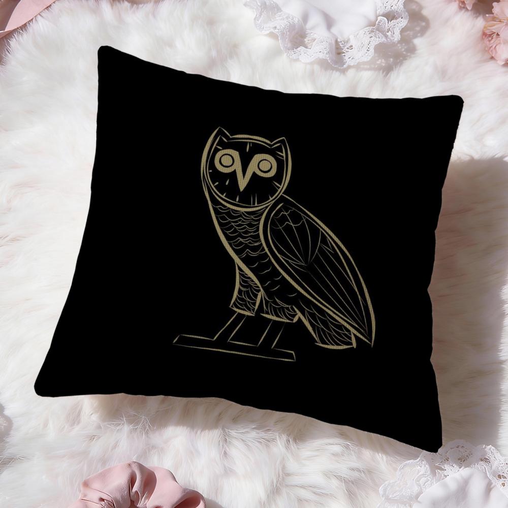 Luxury O-OvO OWLS Cushion Cover Premium Comfort Reversible Pillow Cove -Two in One Design for Any Room & Car Interior