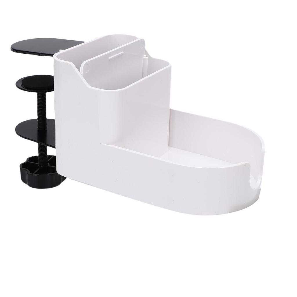 Desk Cup Holder Desk Organizer Adjustable Multi Functional Clamp On Desk Pen Phone Storage Holder for Home Office Table