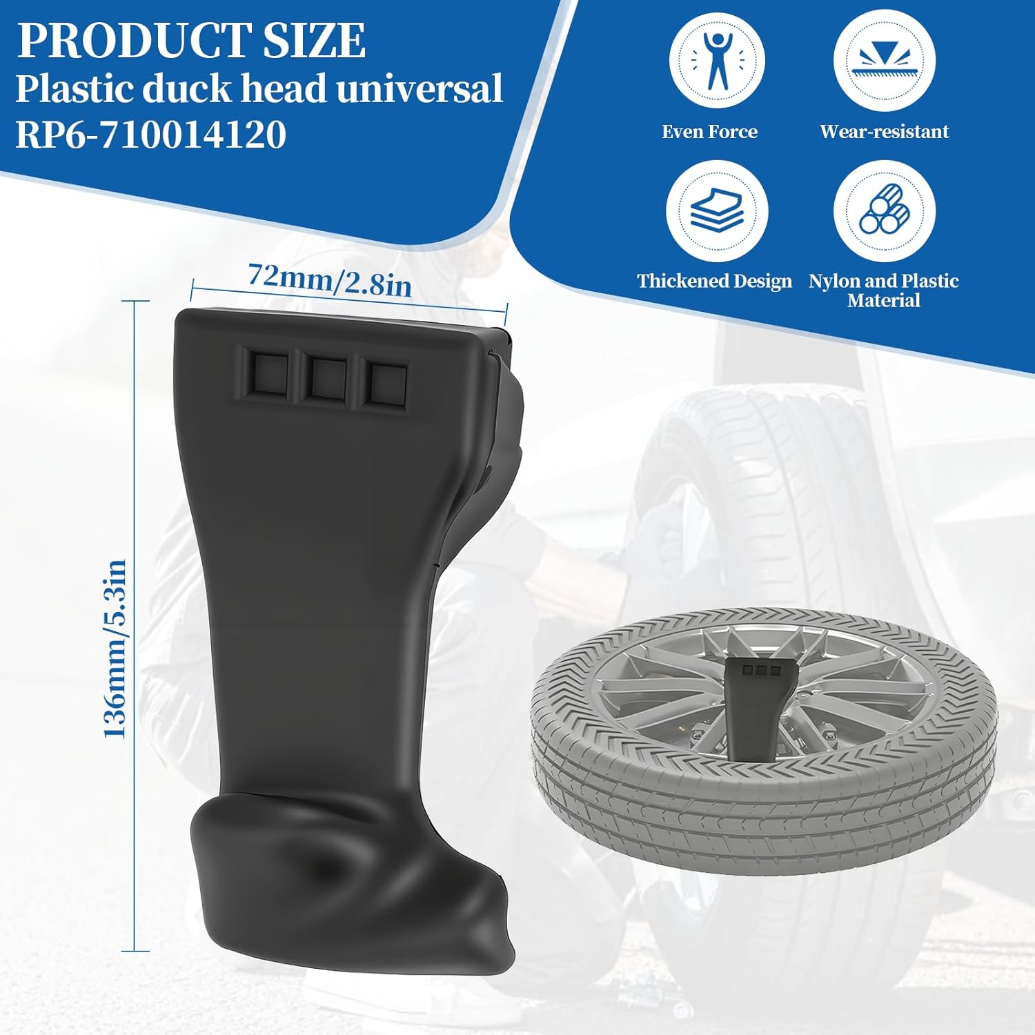 

Tyre Changer Part Mount Demount Duck Head Universal RP6 710014120 rp6 710014120 tca34 tire changer head automobile tyre part duck hunter auto 34