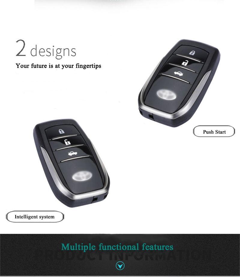 Universal Anti-theft System 12V Remote Start Remote Control Keyless Entry PKE One-Button Start System