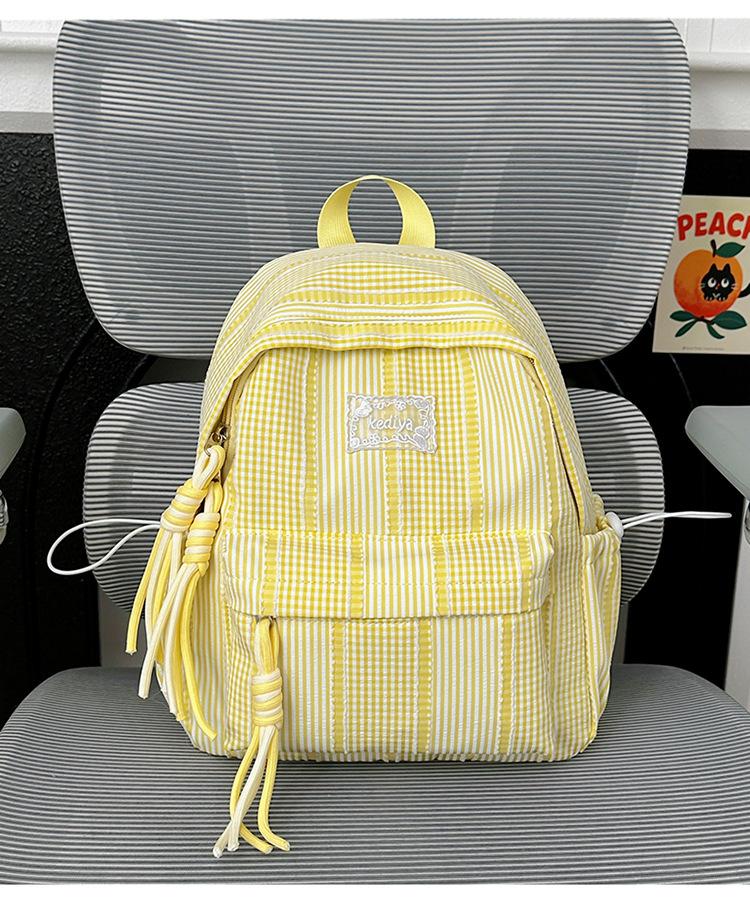 Schoolbag Korean ins Simple School Bag Junior High School Student Versatile Class Commuter Backpack Lightweight Large Capacity Travel Backpack