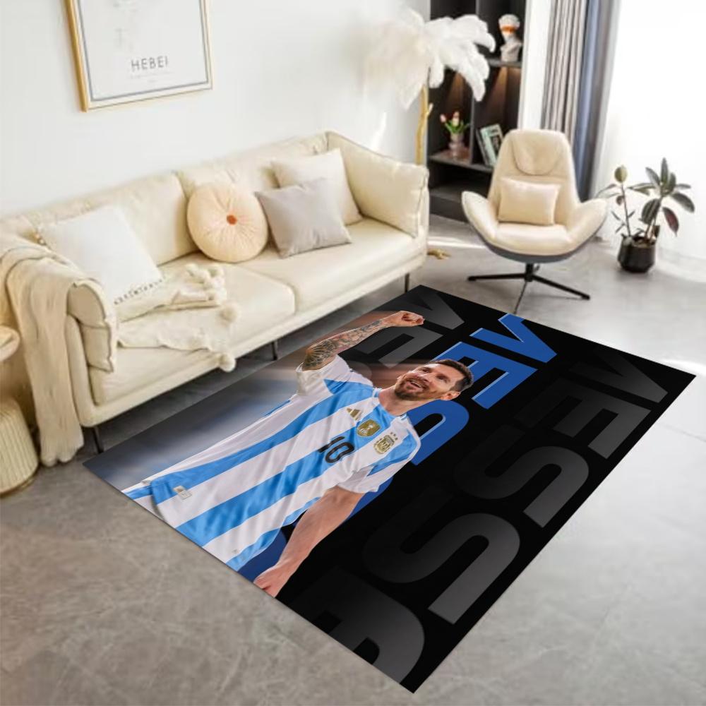 Messi World Cup Floor Mat Suitable For Dining Room Entryway Game Room Bedrooms Antislip Carpet Anime Office Decor