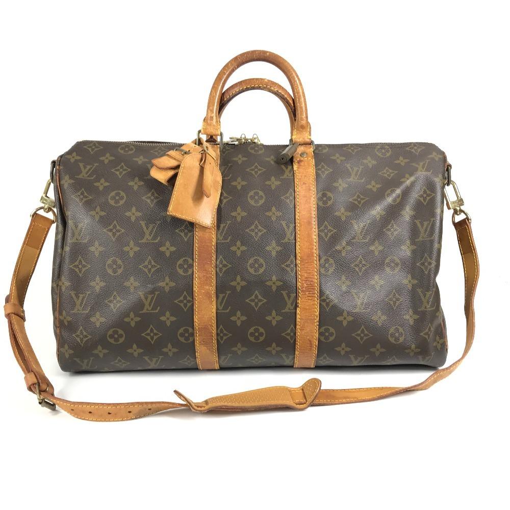 Louis Vuitton M41418 Monogram KeepallBandouliere 45 Rejsetaske Duffeltaske Brun