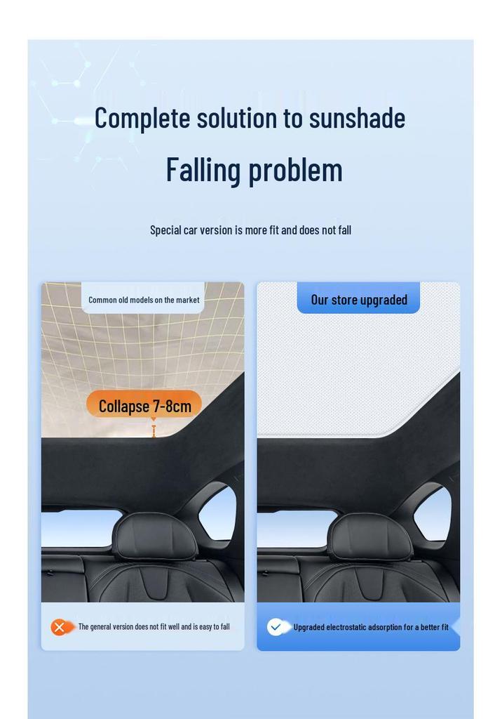 Jiyue 01 Silicone Suction Sunroof Sunshade