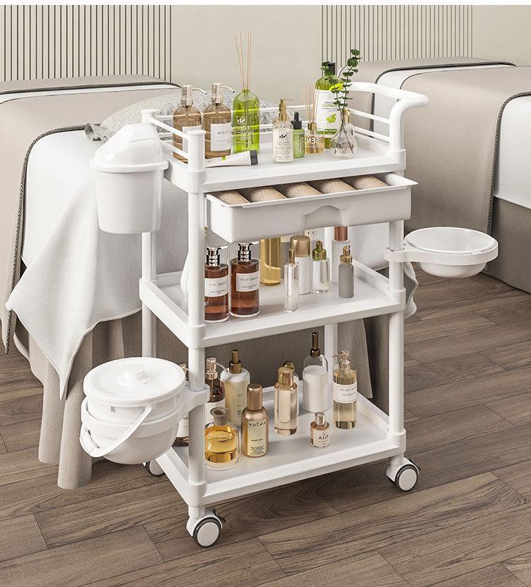Multi-Layer Salon Cart for Beauty, Nail, Hair, Eyelash Tools Organization