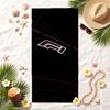 Formula 1 Soft Beach Towel Stylish Beach Pool Towel for Summer Seaside Vacation Travel