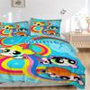 Custom Textile Power Puff Girls Bedding 3 Piece Set HD Print Duvet Cover Pillowcases for Teens Adult Bedroom Decoration
