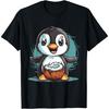 Kokosnuss Pinguin Vogel Niedliche Kunstwerke Tierkunst Pinguin Liebhaber T-Shirt(1)