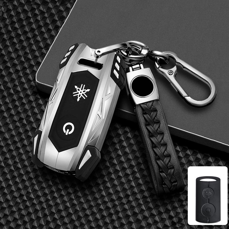 Zinc Alloy Car Remote Key Case Cover Shell for Yamaha Nmax 2021/2022 NVX NVX155 XMAX XMAX300 QBIX AEROX JAUNS 2018 2019