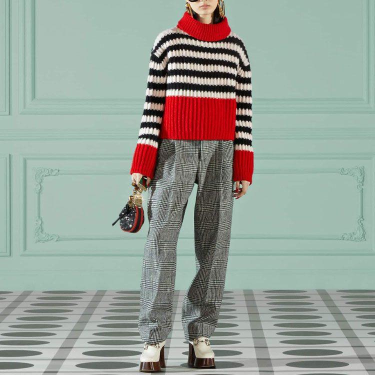 GUCCI Cashmere Sweaters Women's Red Moderate 718489-XKCLC-6306
